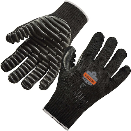Ergodyne Black M Certified Lightweight Anti-Vibration Gloves, PR 9003
